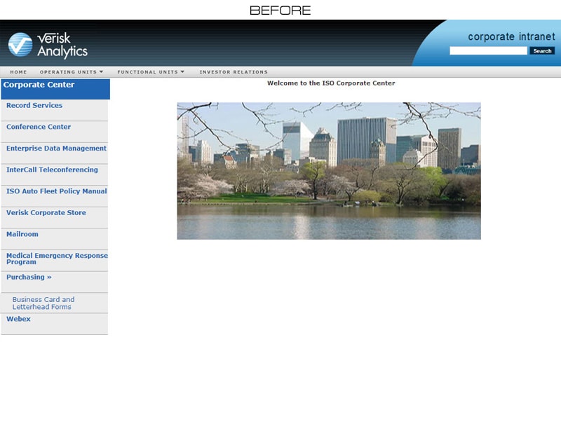 Original Verisk Intranet